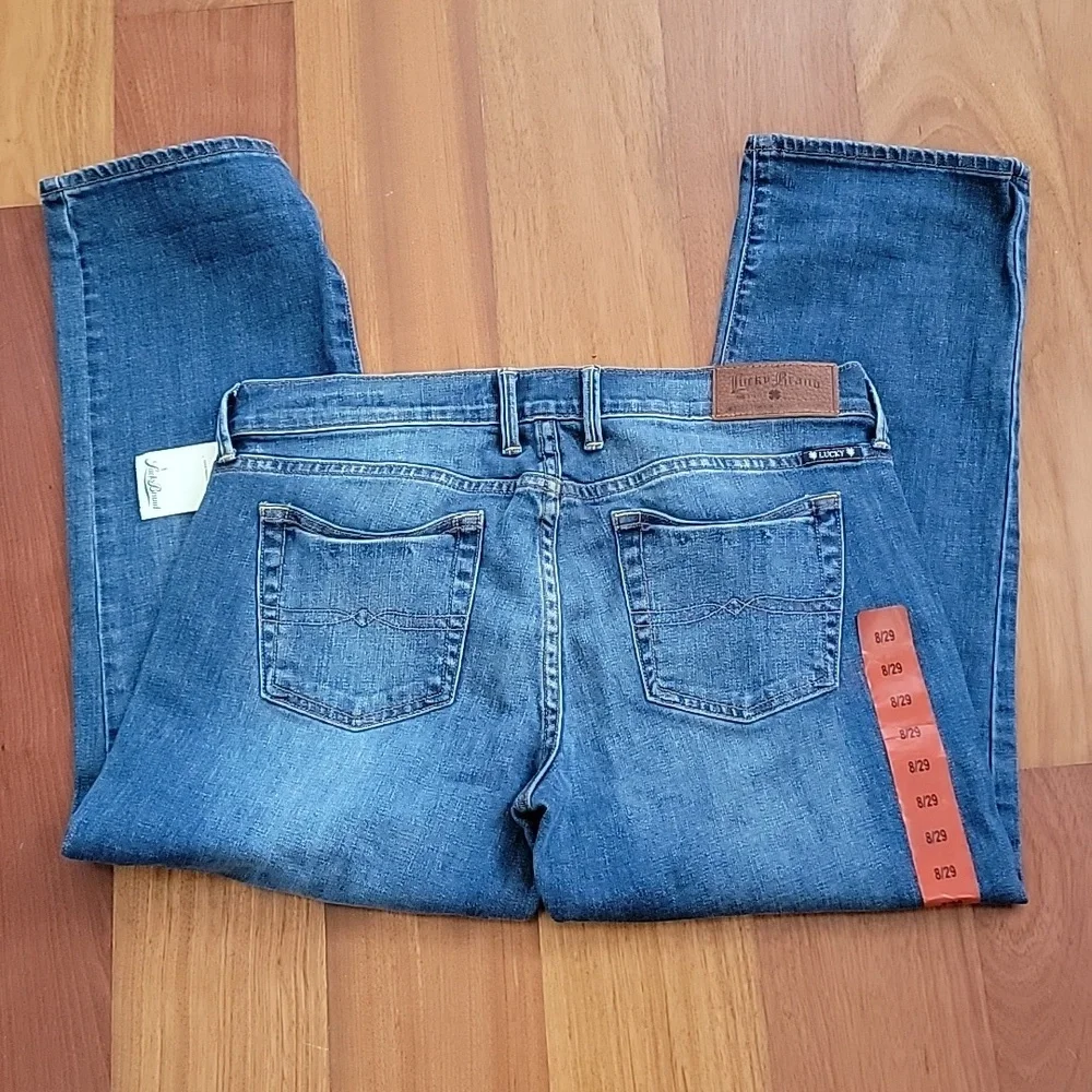 Lucky Brand Sweet Capri denim cuffed cropped jean - Picture 3 of 6